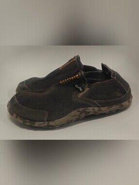 Cushe Slipper Shoes Mens 13 Sand Brown Camo Slip-On Comfort Casual Sneakers